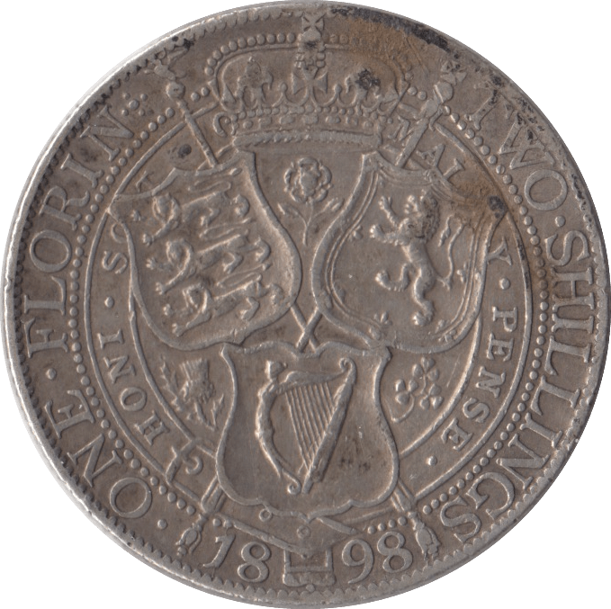 1898 FLORIN ( GF ) - FLORIN - Cambridgeshire Coins