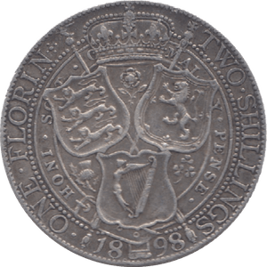 1898 FLORIN ( VF ) 6 - Florin - Cambridgeshire Coins