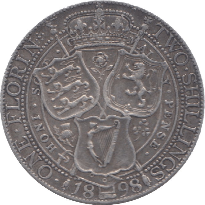 1898 FLORIN ( VF ) 6 - Florin - Cambridgeshire Coins