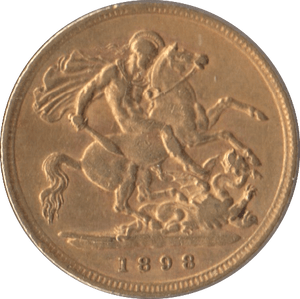 1898 GOLD HALF SOVEREIGN ( EF ) - Half Sovereign - Cambridgeshire Coins
