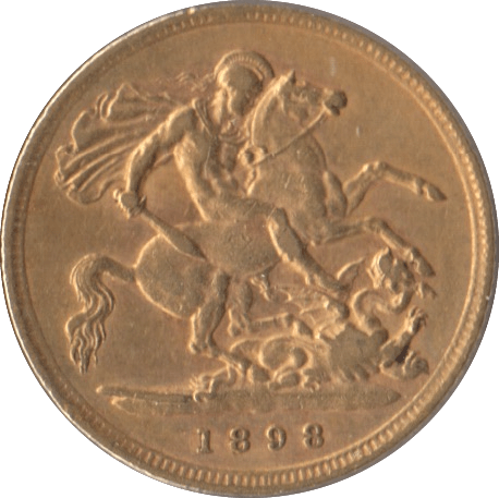 1898 GOLD HALF SOVEREIGN ( EF ) - Half Sovereign - Cambridgeshire Coins