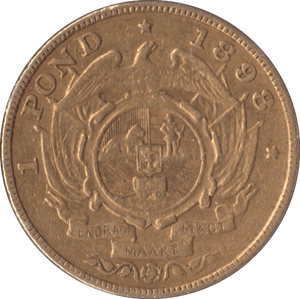 1898 GOLD POND SOUTH AFRICA REF 2 - Gold World Coins - Cambridgeshire Coins