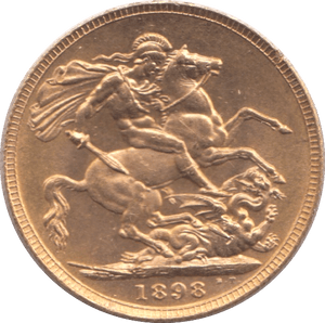 1898 GOLD SOVEREIGN ( AUNC ) - Sovereign - Cambridgeshire Coins