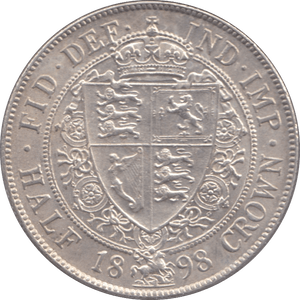1898 HALFCROWN ( BU ) - Halfcrown - Cambridgeshire Coins