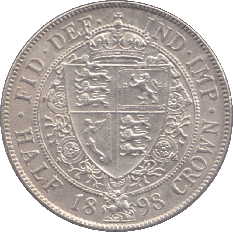 1898 HALFCROWN ( BU ) - Halfcrown - Cambridgeshire Coins