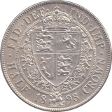 1898 HALFCROWN ( BU ) - Halfcrown - Cambridgeshire Coins