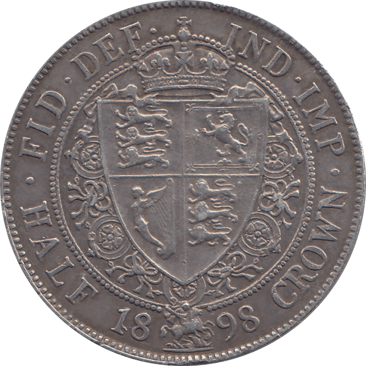 1898 HALFCROWN ( EF ) 4 - Halfcrown - Cambridgeshire Coins