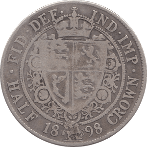 1898 HALFCROWN ( FINE ) 2 - Halfcrown - Cambridgeshire Coins