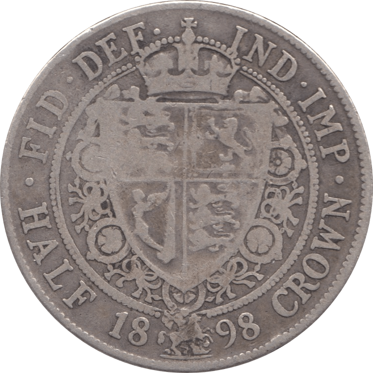 1898 HALFCROWN ( FINE ) 2 - Halfcrown - Cambridgeshire Coins