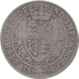 1898 HALFCROWN ( FINE ) 4 - Halfcrown - Cambridgeshire Coins