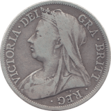 1898 HALFCROWN ( FINE ) 6 - Halfcrown - Cambridgeshire Coins