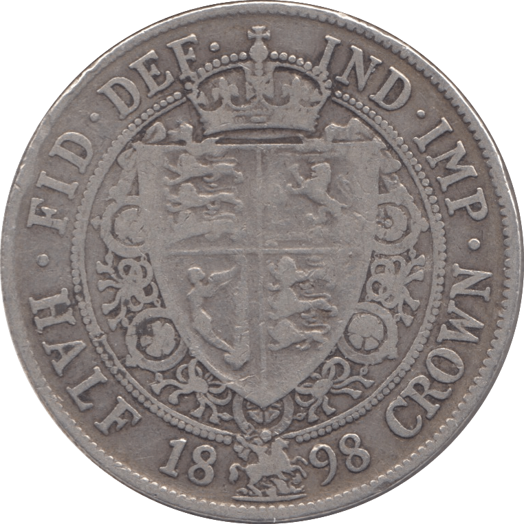 1898 HALFCROWN ( FINE ) 6 - Halfcrown - Cambridgeshire Coins