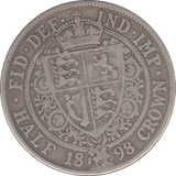 1898 HALFCROWN ( FINE ) 7 - Halfcrown - Cambridgeshire Coins
