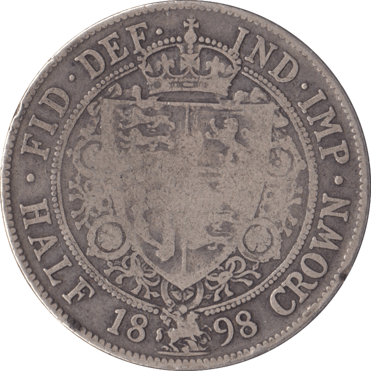 1898 HALFCROWN ( FINE ) - Halfcrown - Cambridgeshire Coins