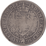 1898 HALFCROWN ( FINE ) - Halfcrown - Cambridgeshire Coins