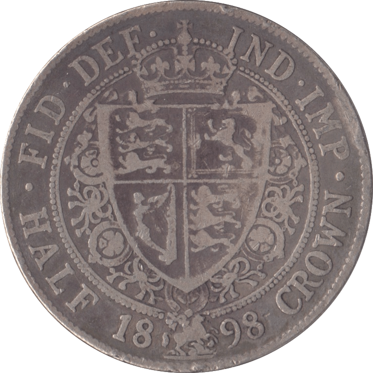 1898 HALFCROWN ( FINE ) - HALFCROWN - Cambridgeshire Coins
