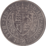 1898 HALFCROWN ( FINE ) - HALFCROWN - Cambridgeshire Coins