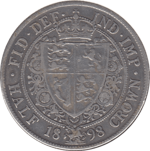 1898 HALFCROWN ( GF ) 2 - Halfcrown - Cambridgeshire Coins