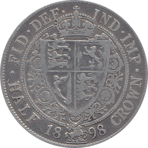1898 HALFCROWN ( GF ) 6 - Halfcrown - Cambridgeshire Coins