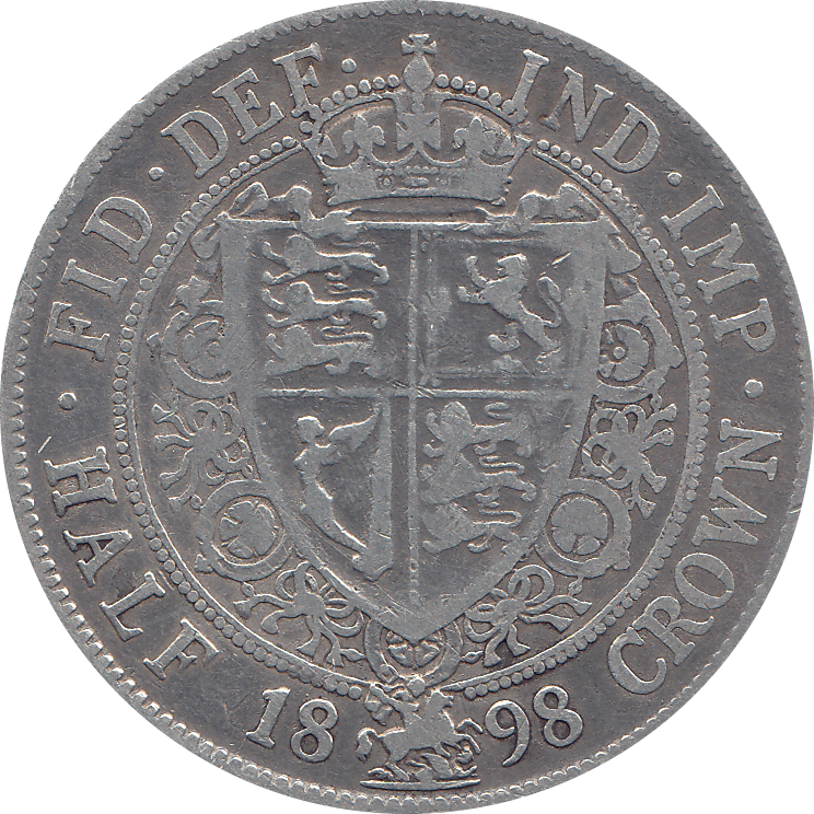 1898 HALFCROWN ( GF ) 6 - Halfcrown - Cambridgeshire Coins