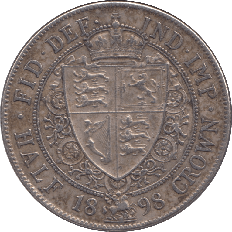 1898 HALFCROWN ( GVF ) - Halfcrown - Cambridgeshire Coins