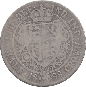 1898 HALFCROWN ( NF ) 3 - Halfcrown - Cambridgeshire Coins