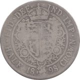 1898 HALFCROWN ( NF ) 3 - Halfcrown - Cambridgeshire Coins