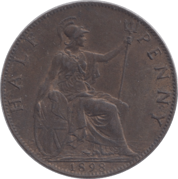 1898 HALFPENNY ( AUNC ) - Halfpenny - Cambridgeshire Coins
