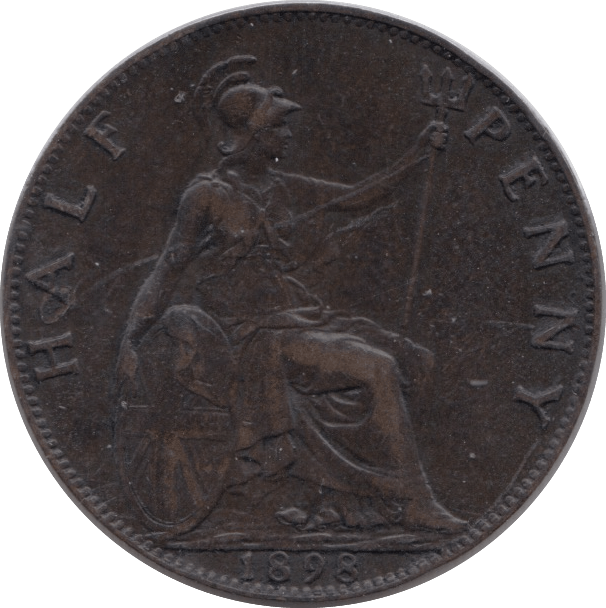 1898 HALFPENNY ( EF ) 2 - Halfpenny - Cambridgeshire Coins