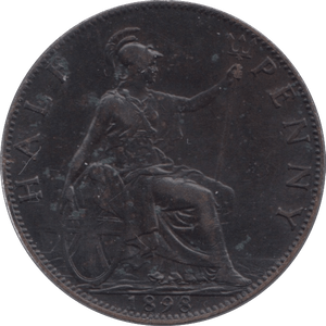1898 HALFPENNY ( EF ) - Halfpenny - Cambridgeshire Coins