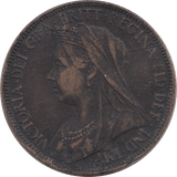 1898 HALFPENNY ( FINE ) - Halfpenny - Cambridgeshire Coins