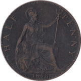 1898 HALFPENNY ( GF ) - Halfpenny - Cambridgeshire Coins