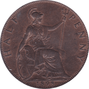 1898 HALFPENNY ( UNC ) B - Halfpenny - Cambridgeshire Coins