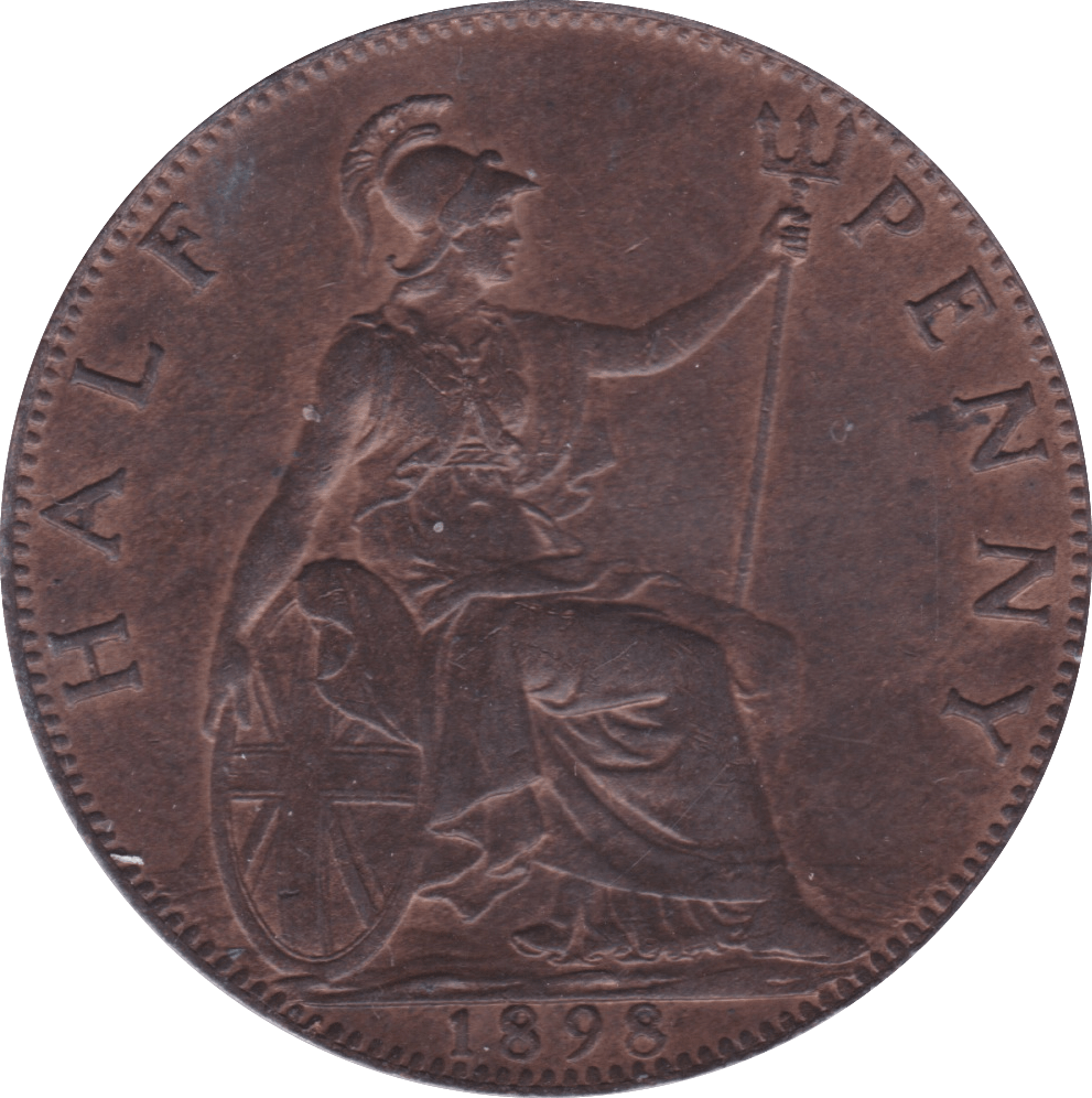 1898 HALFPENNY ( UNC ) B - Halfpenny - Cambridgeshire Coins