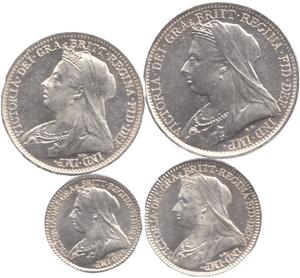 1898 MAUNDY SET VICTORIA - Maundy Set - Cambridgeshire Coins
