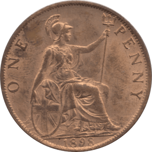1898 PENNY 2 ( UNC ) 88 - Penny - Cambridgeshire Coins