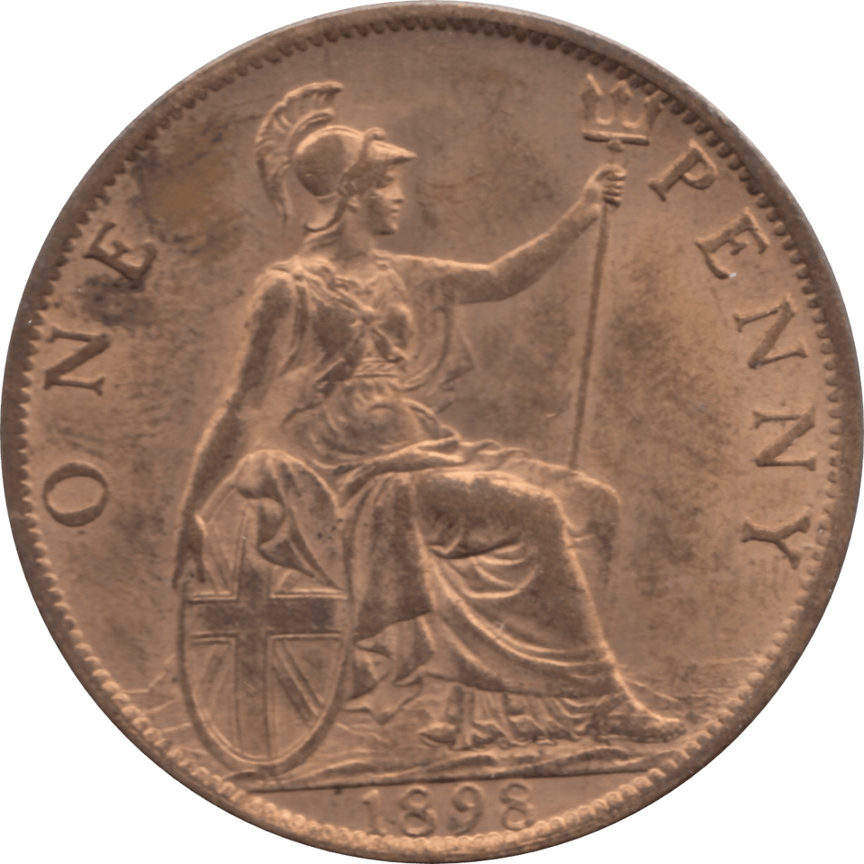 1898 PENNY 2 ( UNC ) 88 - Penny - Cambridgeshire Coins
