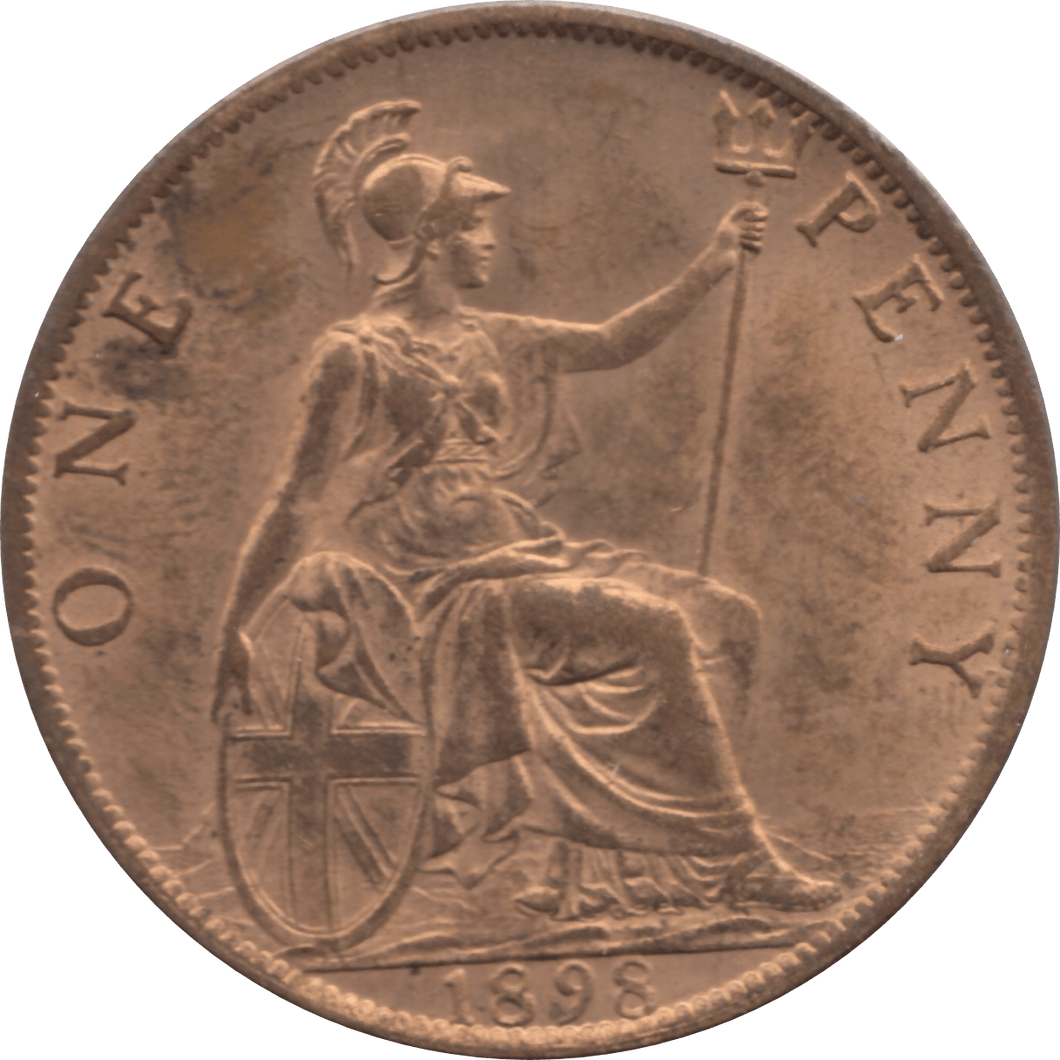 1898 PENNY 2 ( UNC ) 88 - Penny - Cambridgeshire Coins