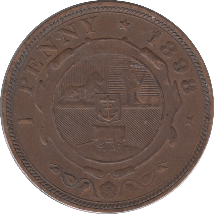 1898 PENNY SOUTH AFRICA 2 - WORLD COINS - Cambridgeshire Coins