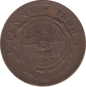 1898 PENNY SOUTH AFRICA 2 - WORLD COINS - Cambridgeshire Coins