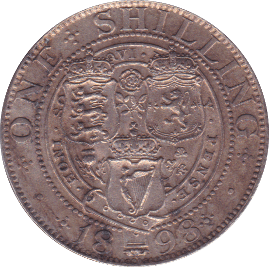 1898 SHILLING ( EF ) B - Shilling - Cambridgeshire Coins