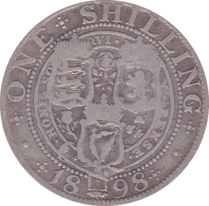 1898 SHILLING ( F ) B - Shilling - Cambridgeshire Coins