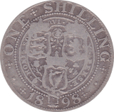 1898 SHILLING ( F ) B - Shilling - Cambridgeshire Coins