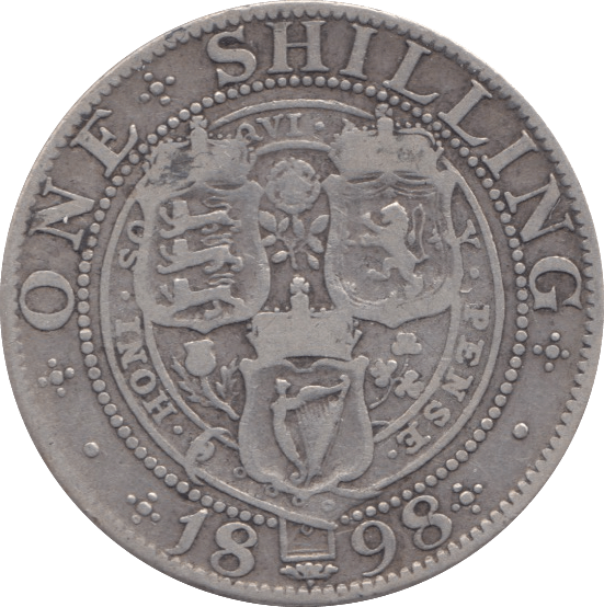 1898 SHILLING ( FINE ) 12 - SHILLING - Cambridgeshire Coins