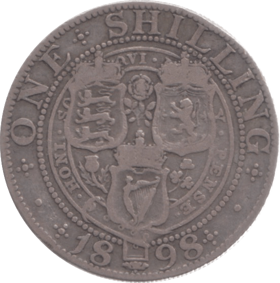 1898 SHILLING ( FINE ) 15 - Shilling - Cambridgeshire Coins