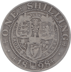1898 SHILLING ( FINE ) 2 - Shilling - Cambridgeshire Coins