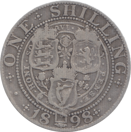 1898 SHILLING ( FINE ) 2 - Shilling - Cambridgeshire Coins