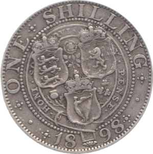 1898 SHILLING ( FINE ) 3 - Shilling - Cambridgeshire Coins