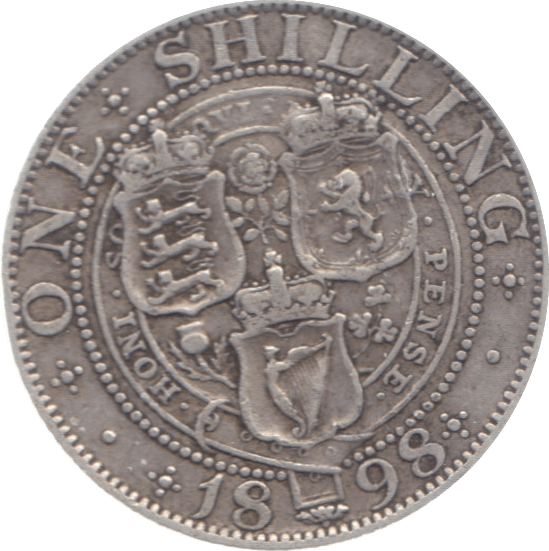 1898 SHILLING ( FINE ) 3 - Shilling - Cambridgeshire Coins