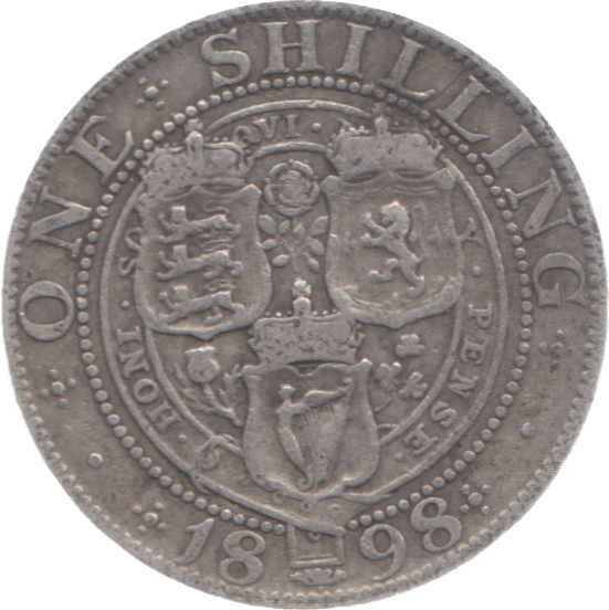 1898 SHILLING ( FINE ) 4 - Shilling - Cambridgeshire Coins